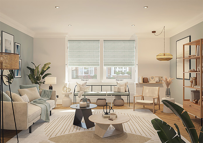 Nazca, Bermuda - Twist&Fit Roman Blind - Image 8